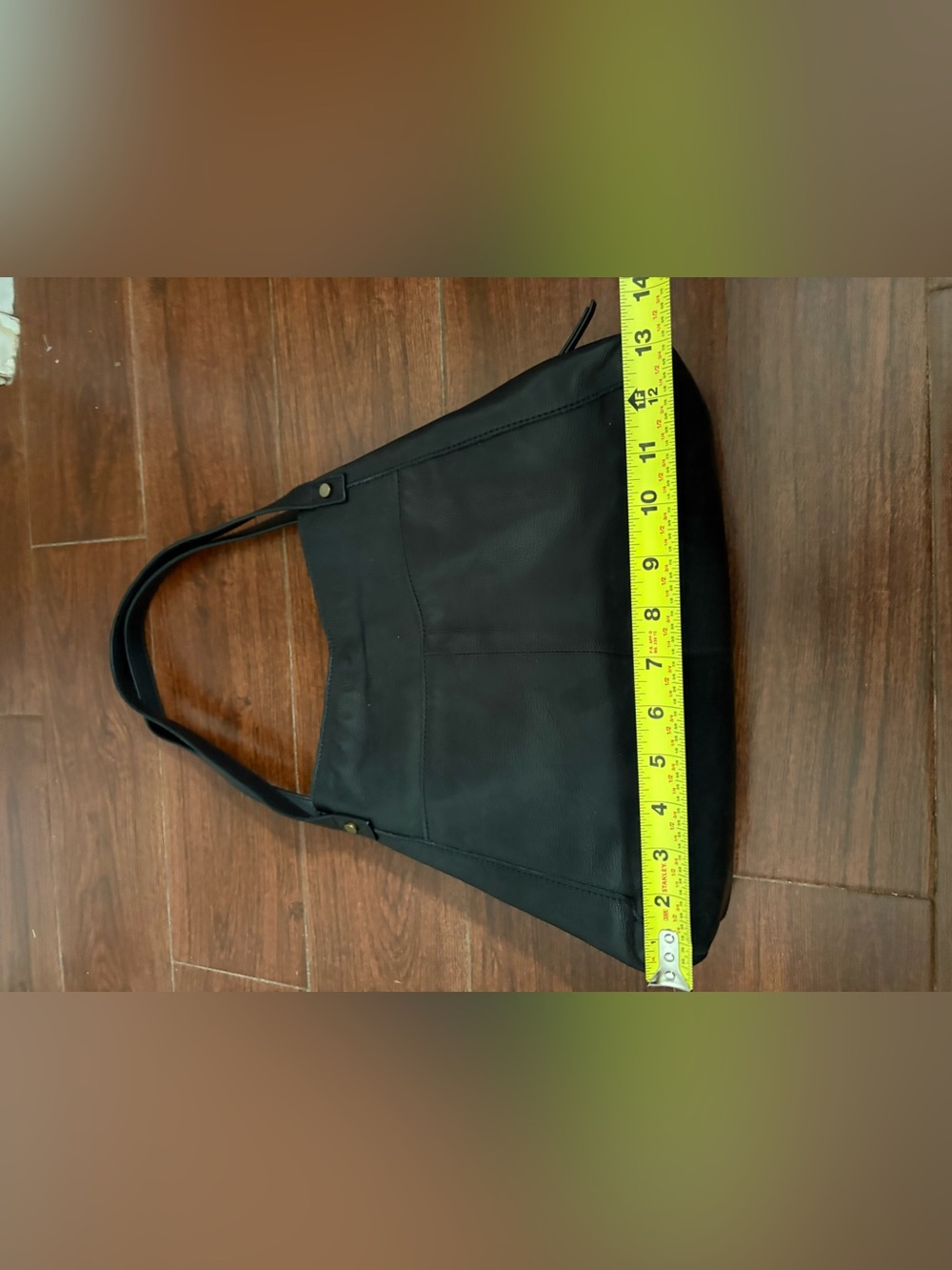 Minimalist, Black Leather Liberty Shopper Bag by American Leather Co. Read - Picture 6 of 12